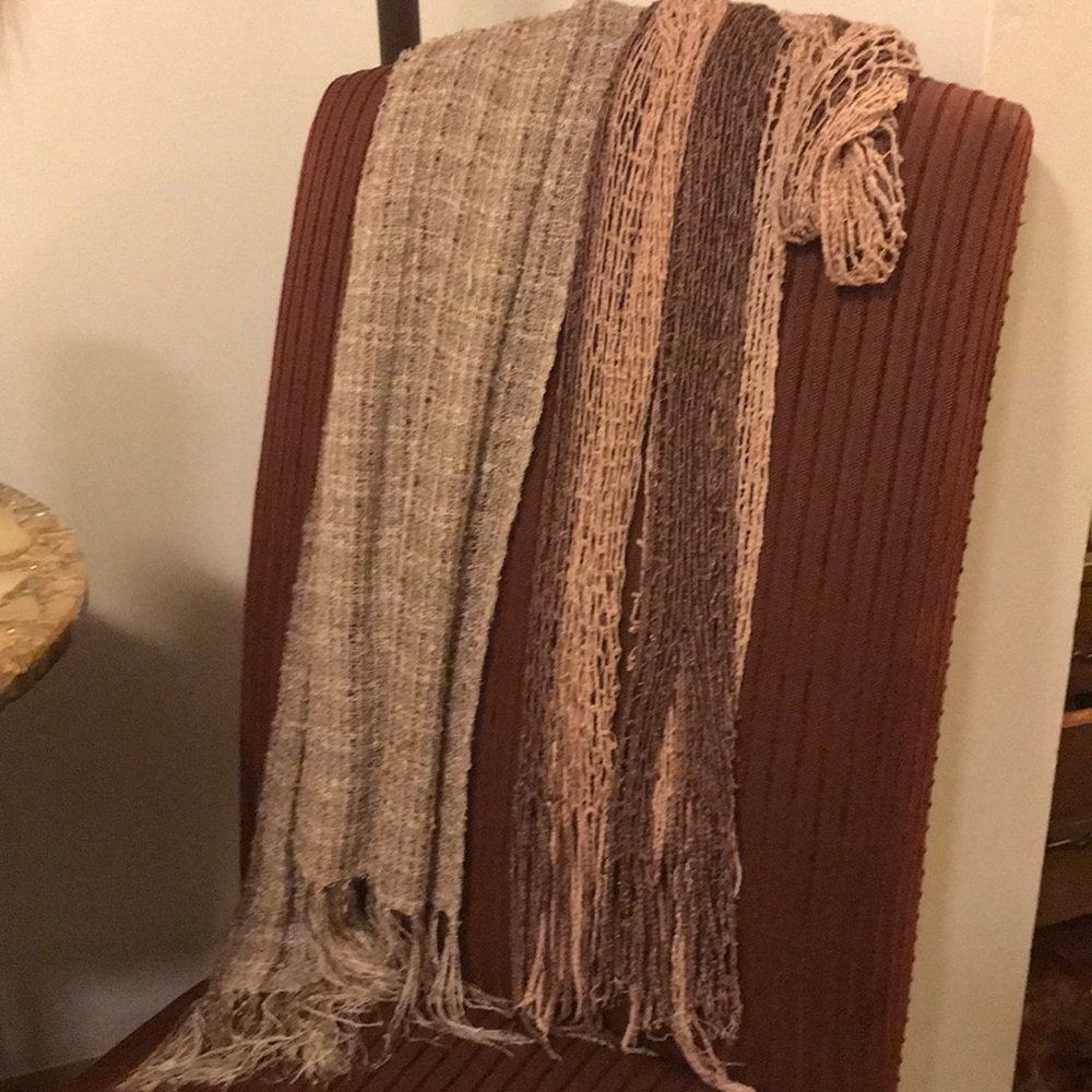 Two soft elegant scarves